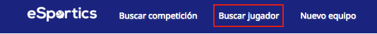 buscar jugador eSportics